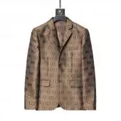 costumes gucci 2021 homme france blend suit jacket slim gg jacquard cotton brun